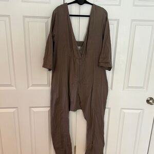 Casual Harem Style Brown Jumpsuit